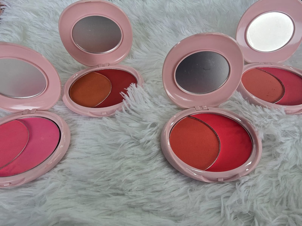 Rubor en polvo + rubor de crema 🥰 Alta pigmentación  Larga duración duración
