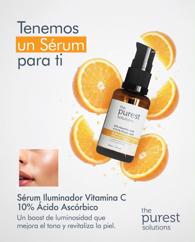Tu piel se siente cansada o sin vida? Dale el shot de energía que necesita con el poder de la Vitamina C 🧡 La luminosidad no es solo estética, es el reflejo de una piel protegida y saludable. Nuestro Sérum Iluminador con 10% de Ácido Ascórbico es el antioxidante definitivo para tu rutina matutina 🧡 Un solo paso para un rostro lleno de vida 🧡