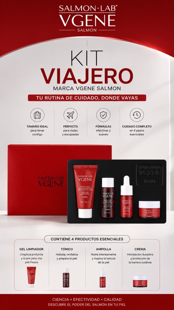 Lleva tu rutina facial completa donde quieras con este práctico kit enriquecido con PDRN un activo reconocido por sus propiedades regeneradoras y revitalizantes para la piel ❤️ 8809537908399  ❤️ Ayuda a regenerar y reparar la piel ❤️ Mejora la elasticidad y firmeza ❤️ Favorece una apariencia más luminosa y saludable ❤️ Contribuye a una hidratación profunda ❤️ Ayuda a suavizar la textura de la piel ❤️ Ideal para pieles cansadas, deshidratadas o con signos de envejecimiento