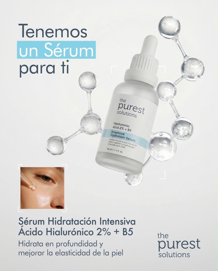 Hidratación multinivel para cada día. 🩵 Siente el alivio inmediato de una piel profundamente hidratada. Nuestro sérum con ácido hialurónico y B5 es el compañero perfecto para calmar y rellenar tu rostro después de cualquier rutina 🩵