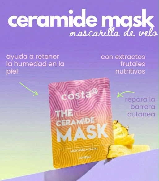 La mascarilla de ceramida✨ Hidratación intensa y elasticidad 🌿 Una mascarilla en tela que restaura, suaviza y deja tu piel con un brillo saludable en minutos.