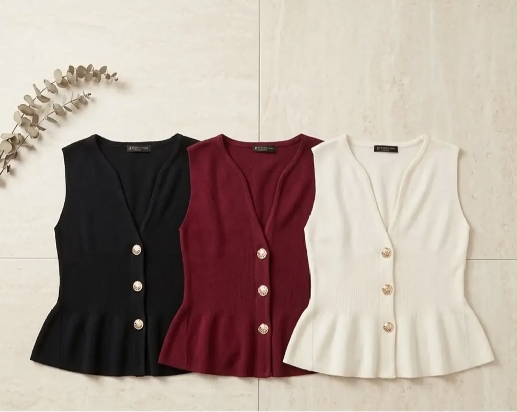BLUSA CHALECO TEJIDO CH