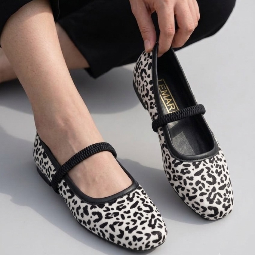 Valeta print leopardo negro