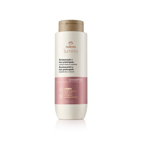 Shampoo lumina restauración y lisos prolongados cabello liso y alisado 300ml