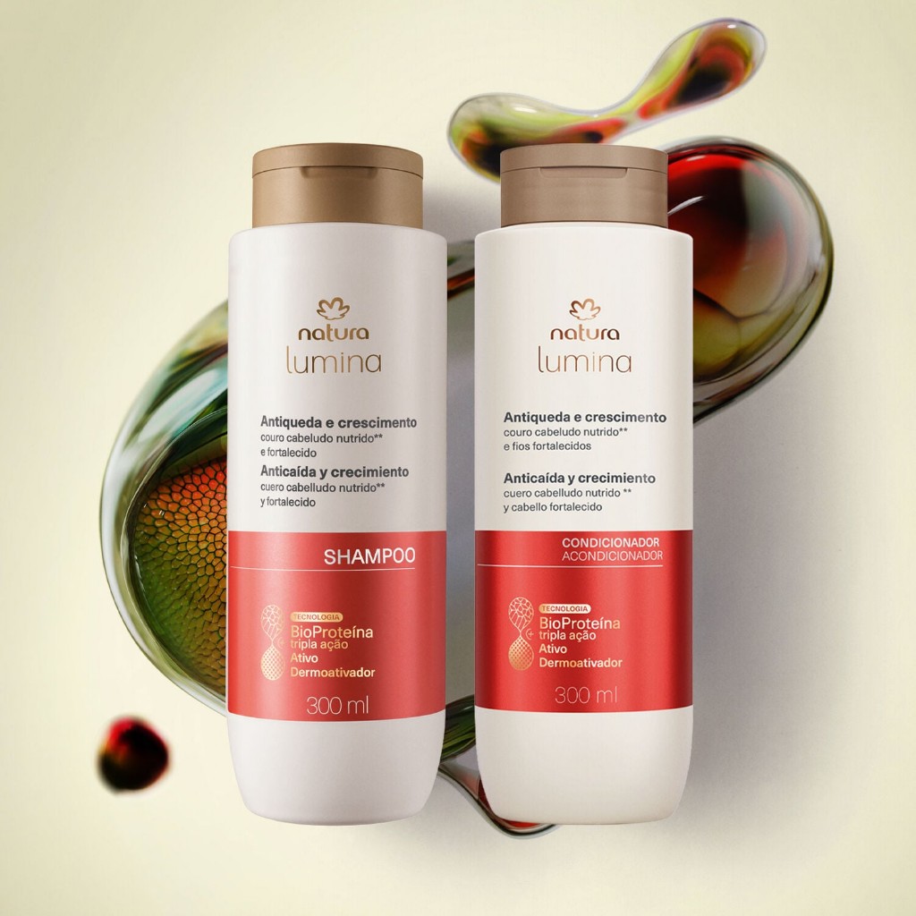Anticaida y Crecimiento lumina, shampoo y acondicionador 300ml c/u