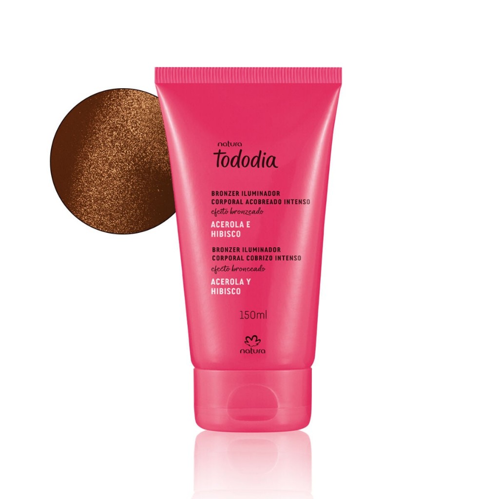 Bronzer Iluminador Corporal Dorado suave Acerola y Hibisco femenino 150ml