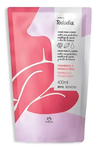 Crema Corporal Frambuesa y Pimienta Rosa femenino 400ml Respuesto