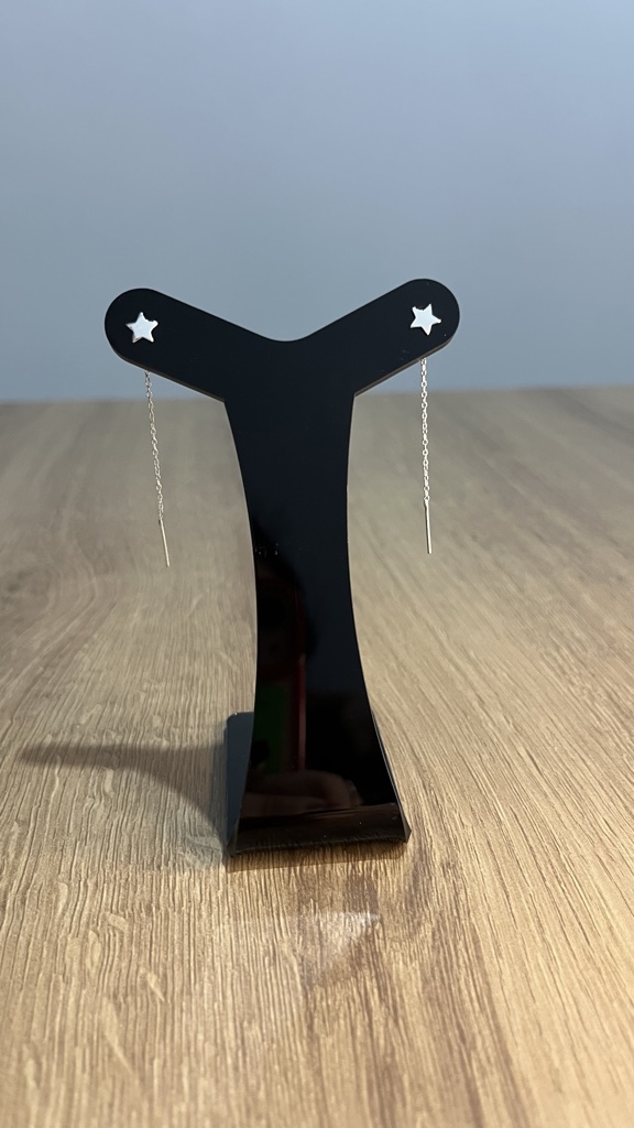 Brinco Fio Passante Estrela