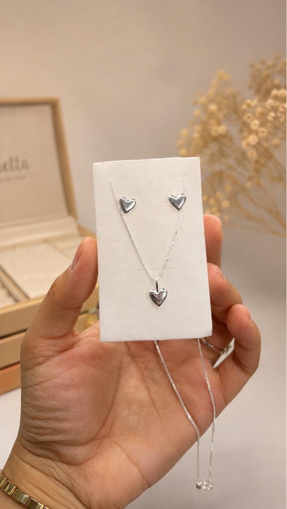 Conjunto Coração Liso