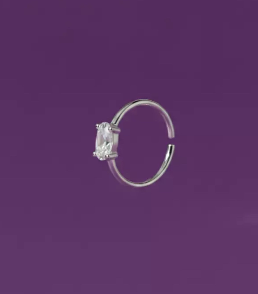 Piercing Argola com Zircônia