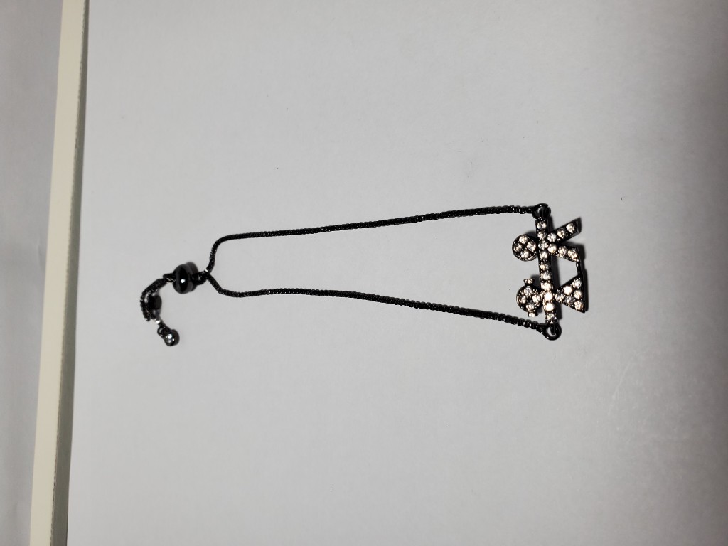 Pulsera negra dije pareja