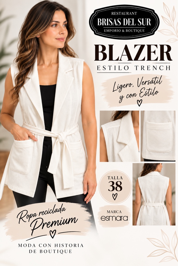 esmara blazer blanco