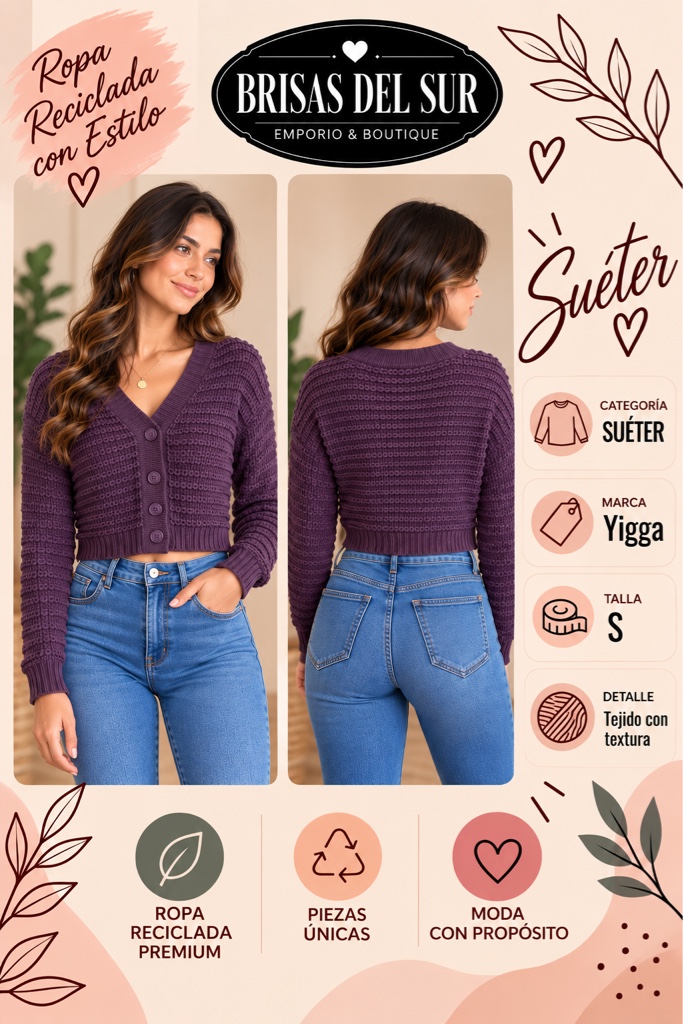 Yigga suéter morado