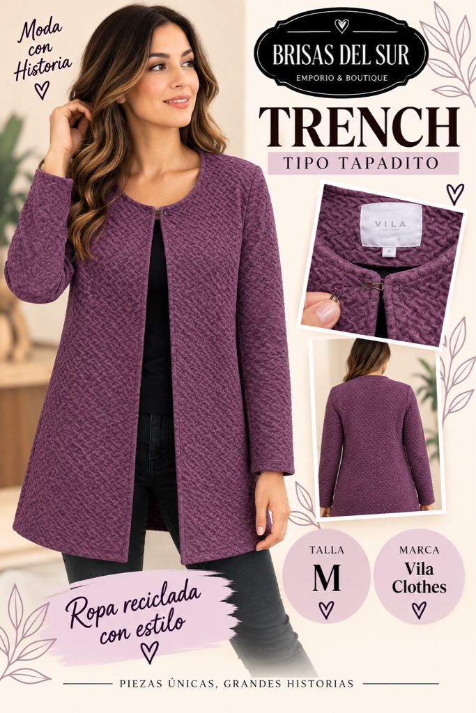 Vila Clothes trench morado