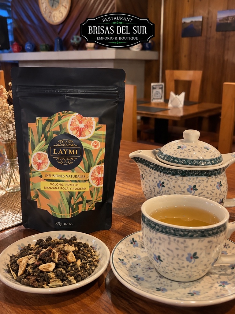 Infusión Oolong, pomelo, manzana roja y romero