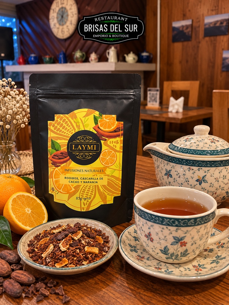 Rooibos, cascarilla de cacao y naranja
