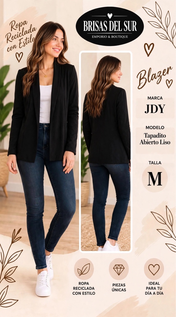 JDY blazer negro