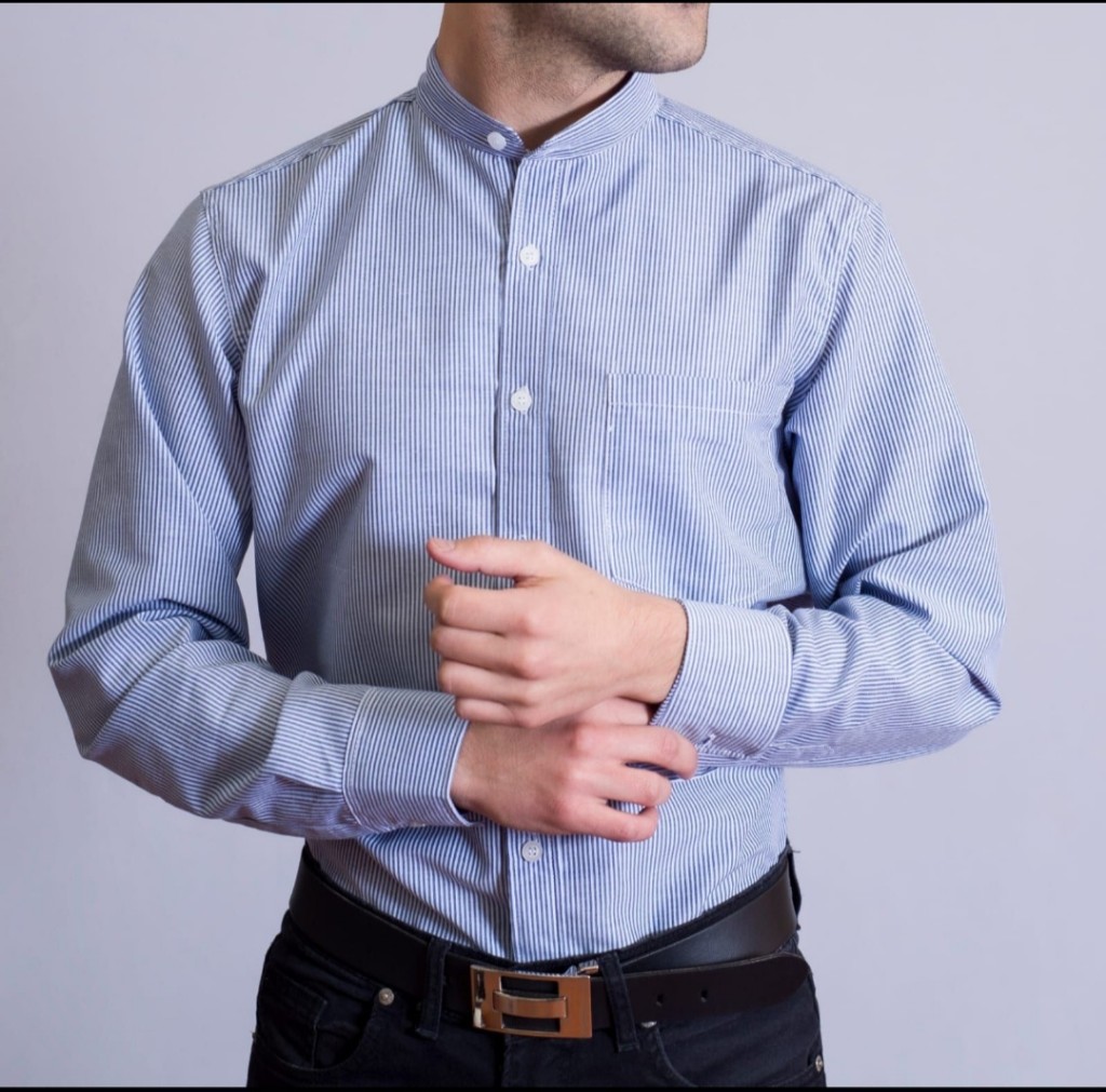 Cuello mao rigido camisa