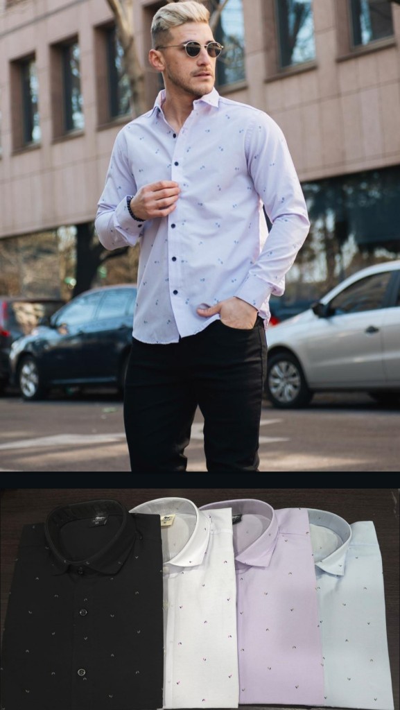 Rigido estampado camisa