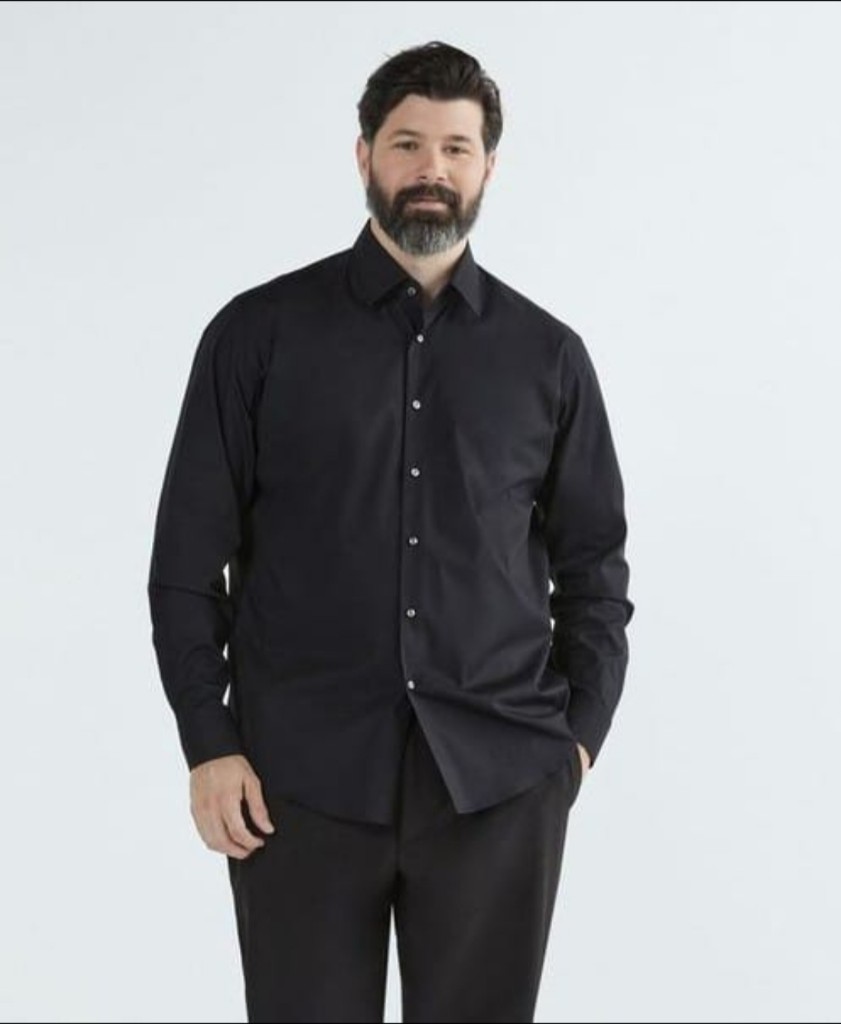 Especial liso elastizado camisa