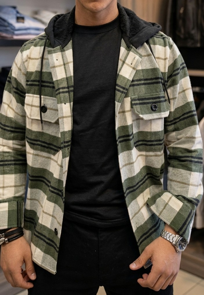 Camisaco paño c/capucha