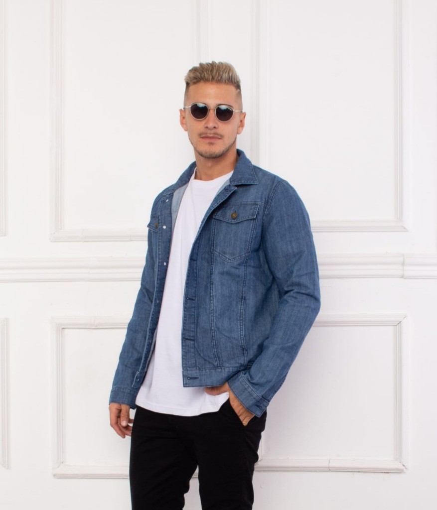 Campera jean rigido