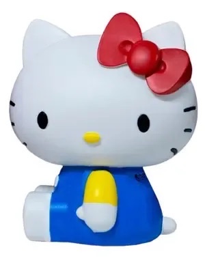 Hello Kitty ALCANCIA GRANDE FIGURA AZUL