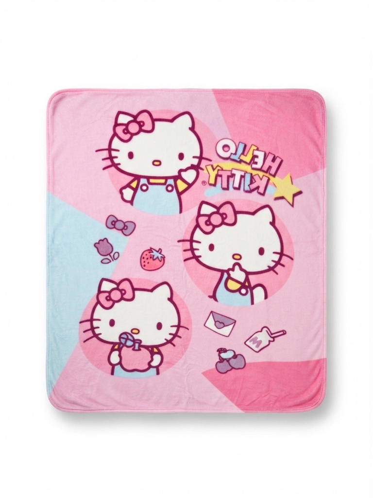 Hello Kitty manta rosa 86*100 CM