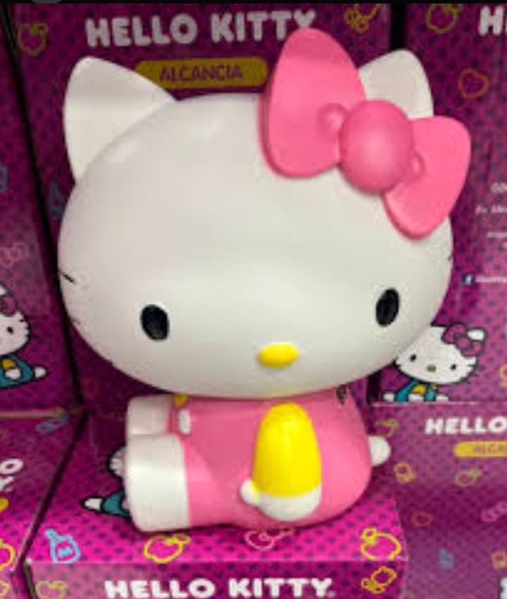 Hello Kitty alcancia rosa GRANDE