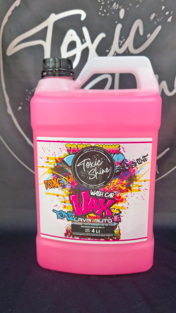 Toxic Shine Wash Car Wax rosa 4L