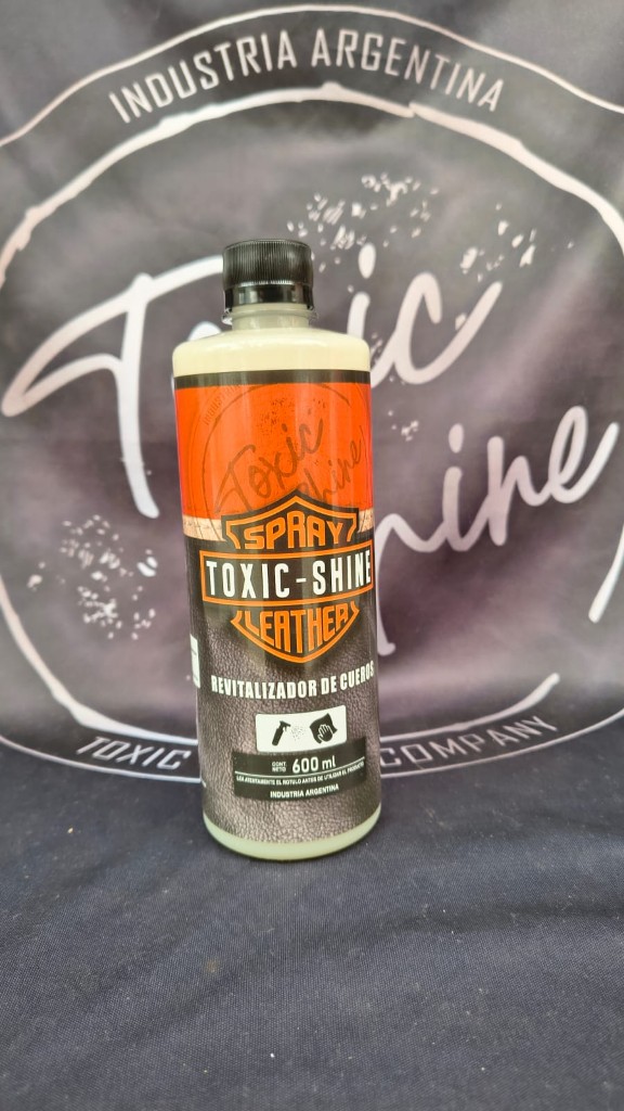 Toxic Shine Leather Spray revitalizador negro 600ml