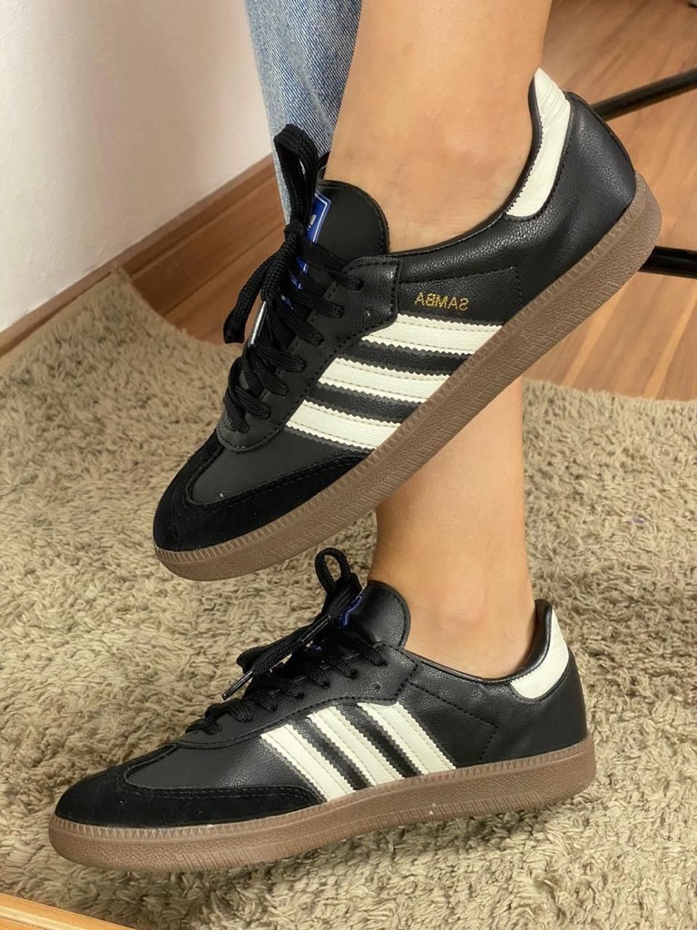 Samba vegano negro con blanco