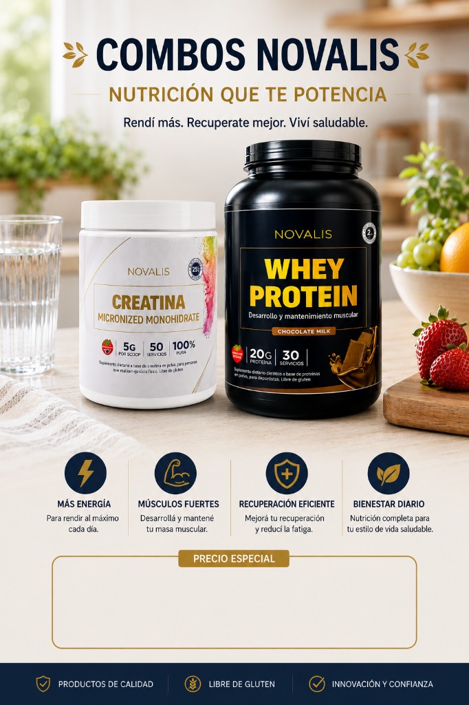 Novalis Combo Creatina + Whey Protein