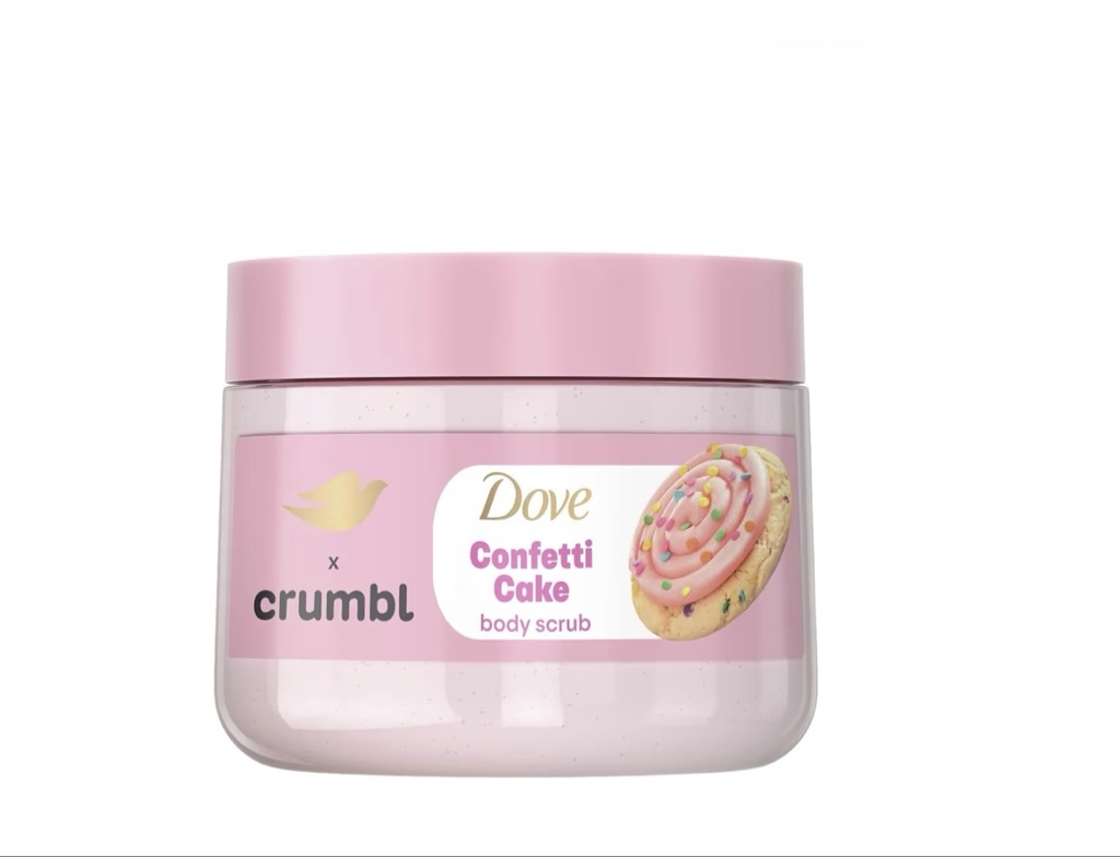 Dove x Crumbl Confetti Cake exfoliante