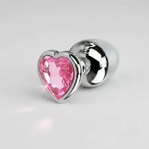 Plug Anal Rosa Corazón Médium