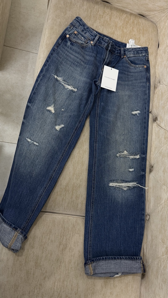 Jeans STRADIVARIUS azul desgastado