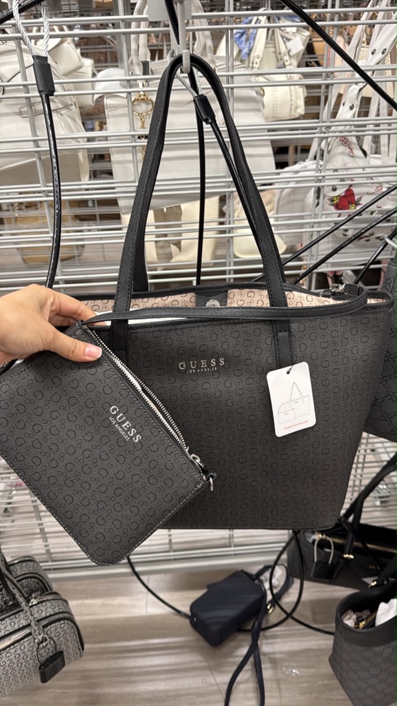 Guess negra grande doble