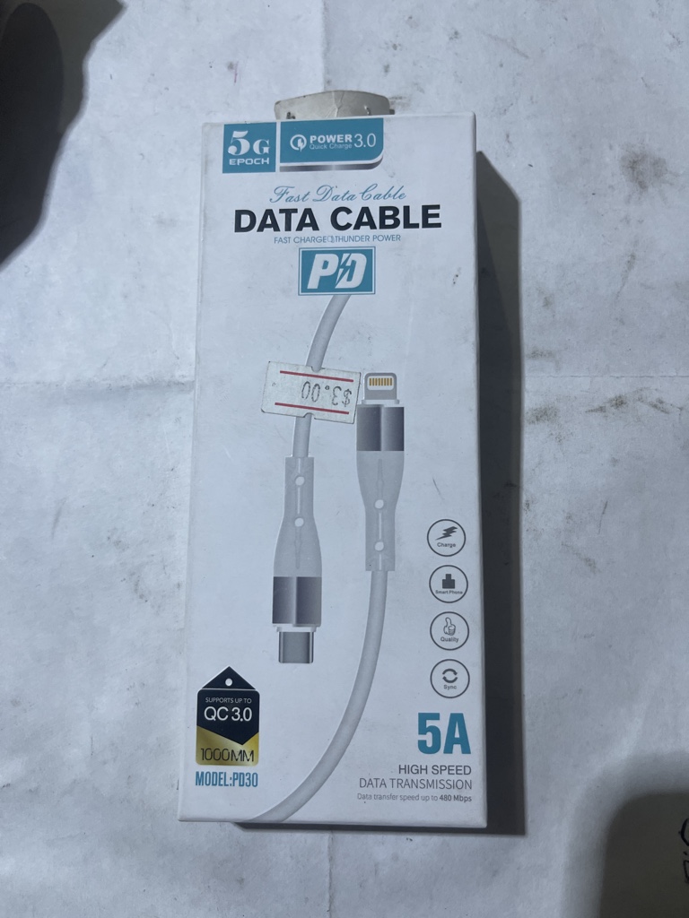 Cable doble punta tipo c tipo iPhone