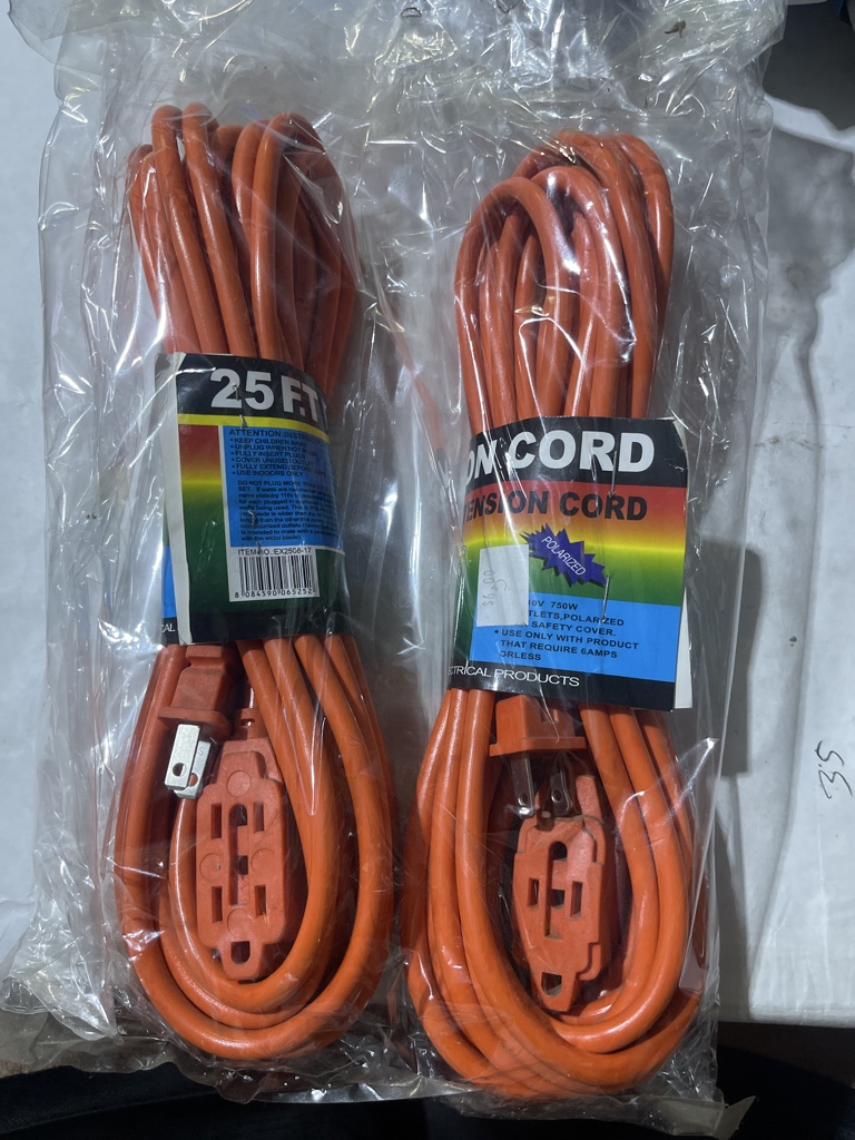 Cable extension naranja 25 ft