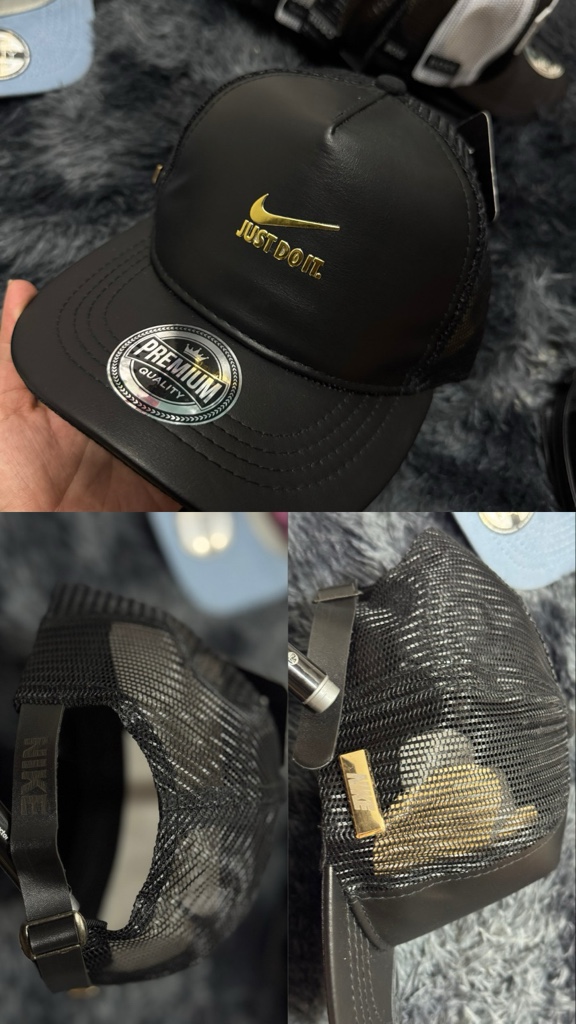 NIKE NEGRA DORADA