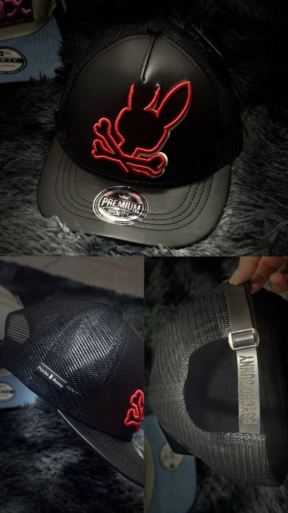 PSYCHO BUNNY NEGRA ROJA