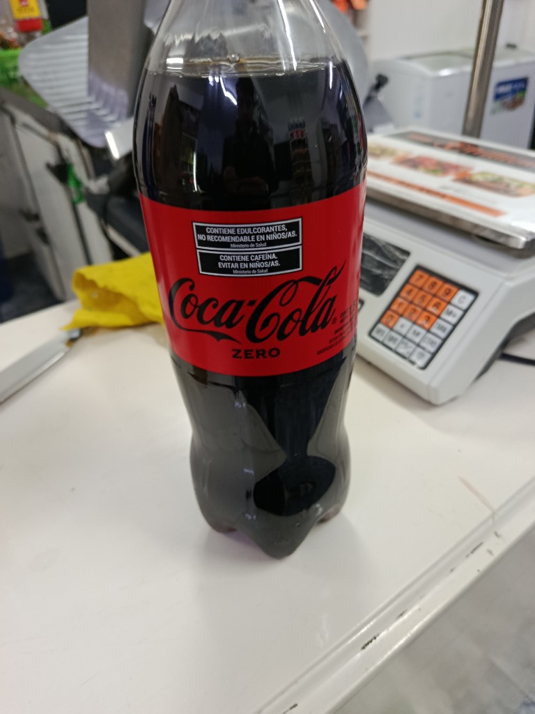 Gaseosa coca-cola cero por 1.5 l