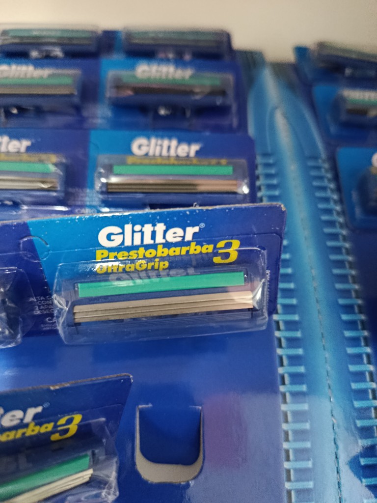 Maquinita de afeitar glitter por unidad