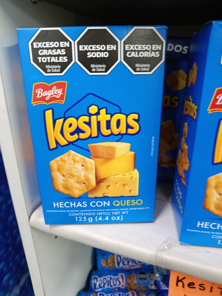Galletas saladas quesitas por 125 g