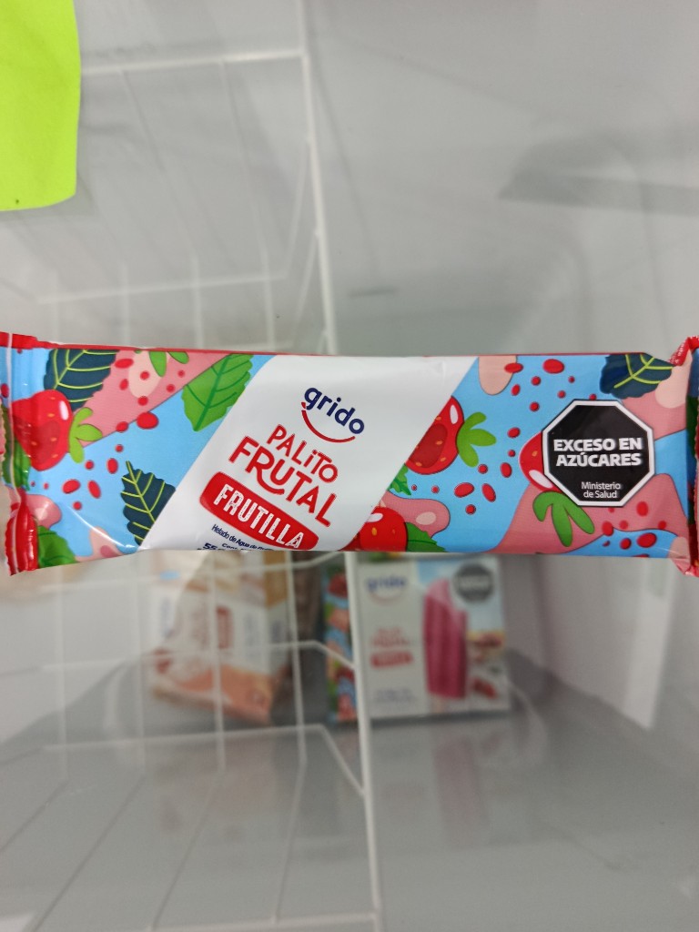 Helado palito frutal grido frutilla por unidad