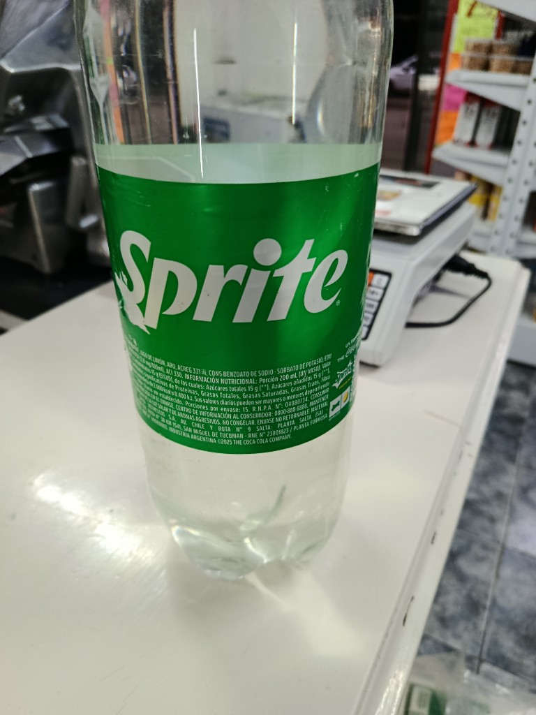 Gaseosa Sprite por tres l