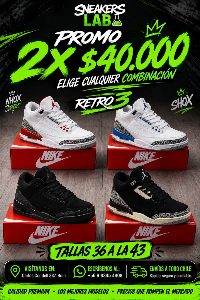 Nike Retro 3 mixtos
