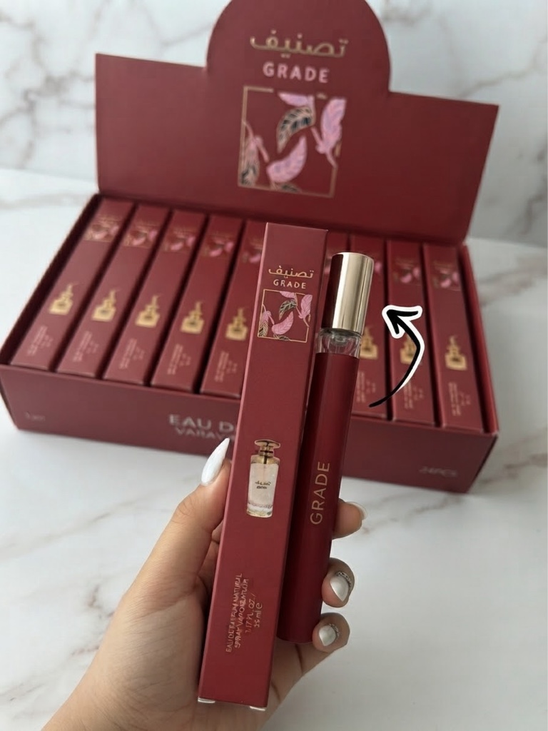 Grade perfume red