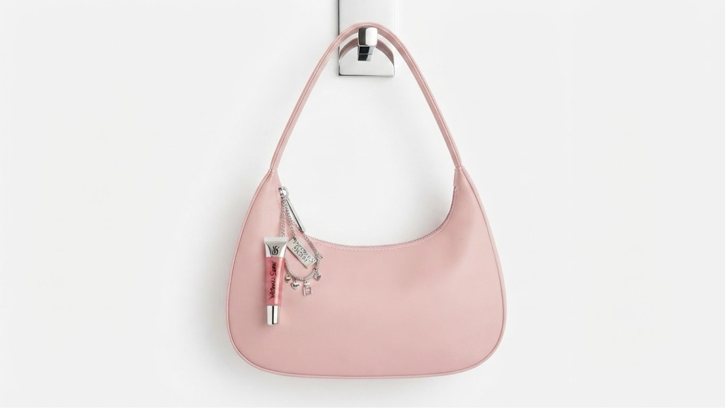 Cartera rosa colgante