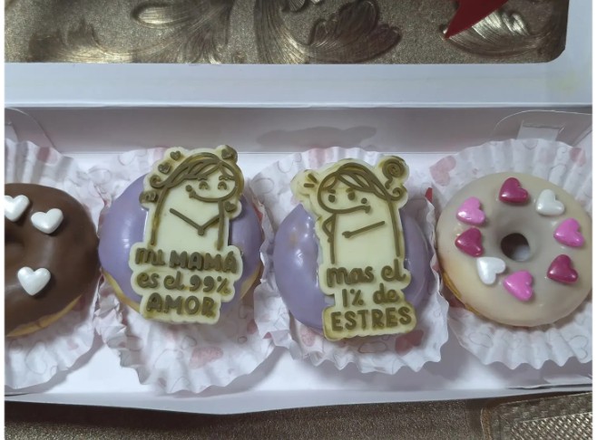 Mix donas y fresas x4